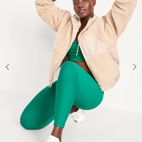 NWT OLD NAVY High-Waisted PowerSoft 7/8 Leggings   Color: Serpentine - Picture 4 of 12